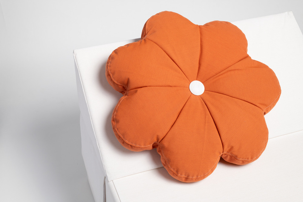 Seventies orange | coussin extérieur | tissu sunbrella