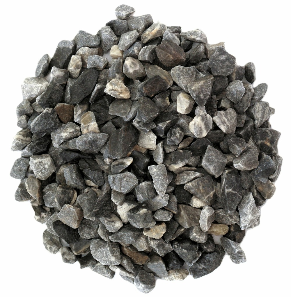 Lot de 4 sacs de 25 KG de gravillon bleu-gris marbre 10/14