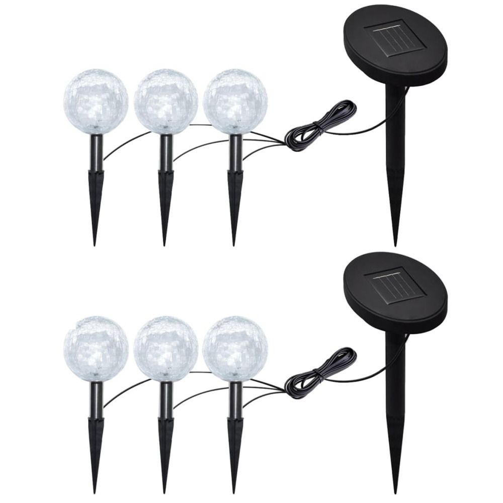 LAMPES DE JARDIN A LED 6PCS AN-(865459)