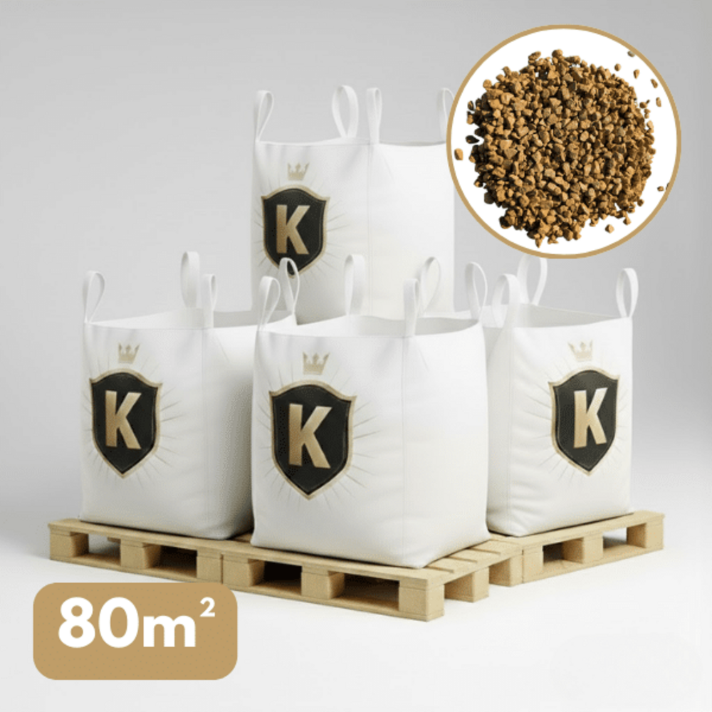 Gravier jaune concassé 6/10 mm – pack 4 big bag +/- 1,5t – 80 m²