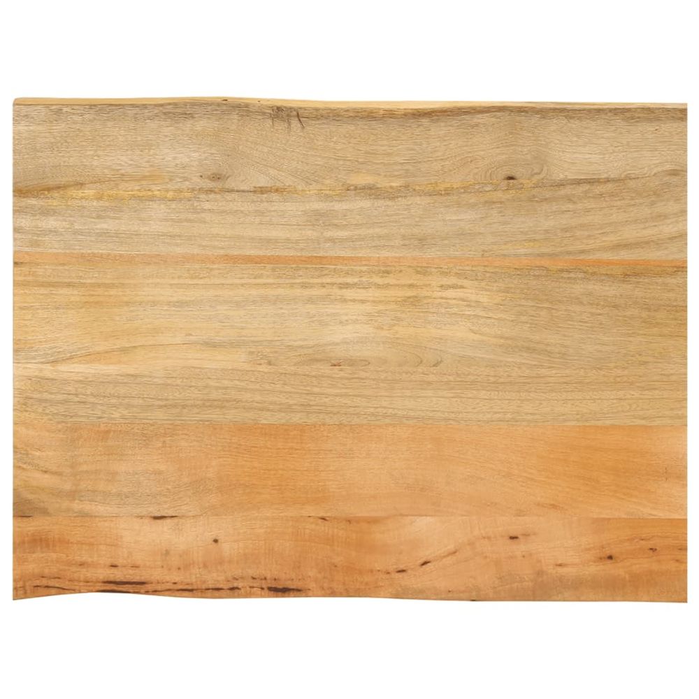 Dessus de table 70x60x3,8 cm bord vivant bois massif manguier