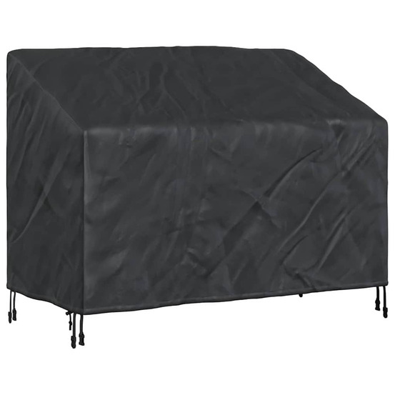 Housse de banc de jardin noir 134 x 70 x 65 / 94 cm tissu 210d