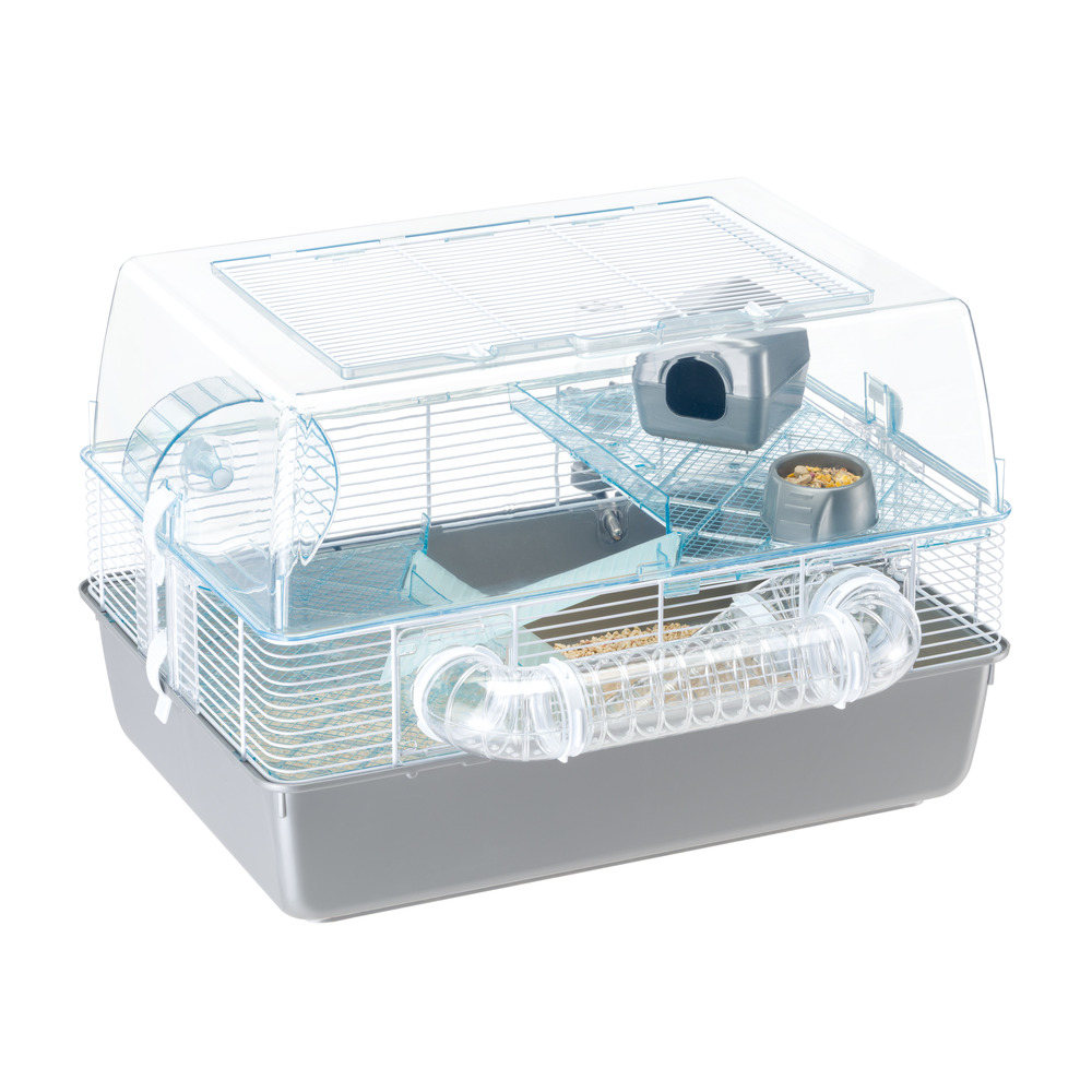 Ferplast cage pour rongeurs duna fun pour hamsters, souris, en plastique et métal, accessoires inclus : mangeoire, abreuvoir,
