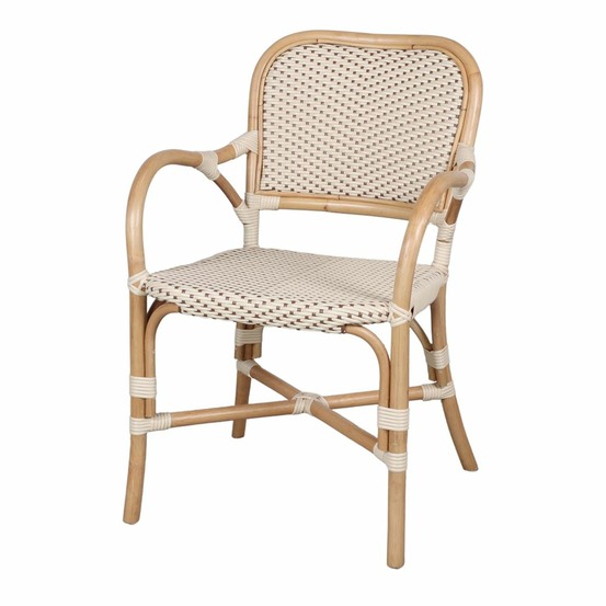Chaise en rotin avec un style bistrot - modèle 041 - beige