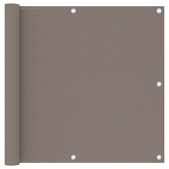 Écran de balcon taupe 90x300 cm tissu oxford