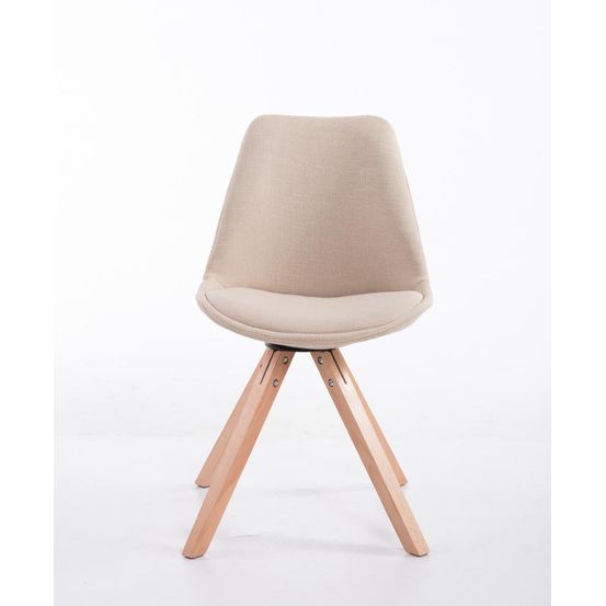 Chaise visiteur toulouse tissu natura square