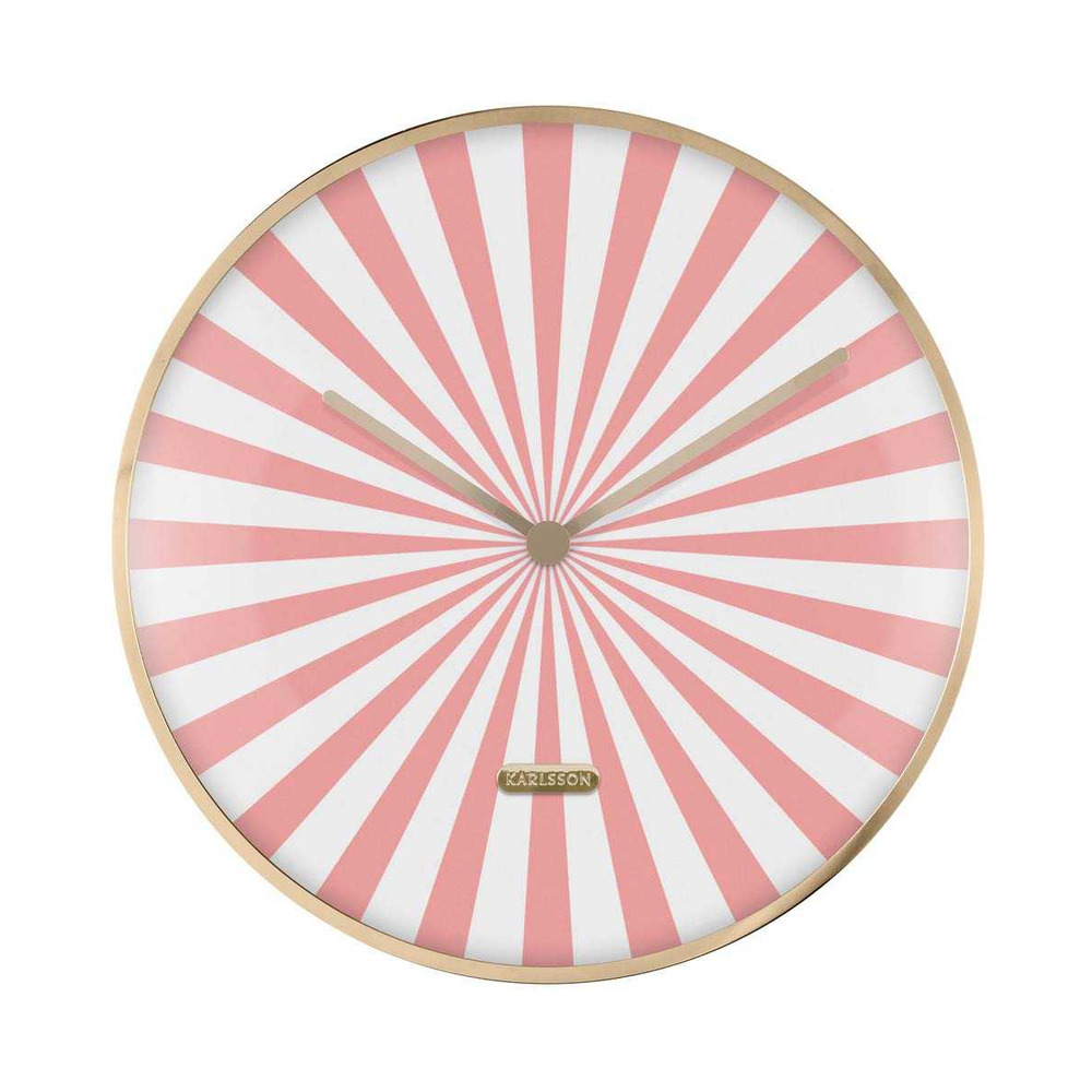 Horloge en métal candy swirl dome