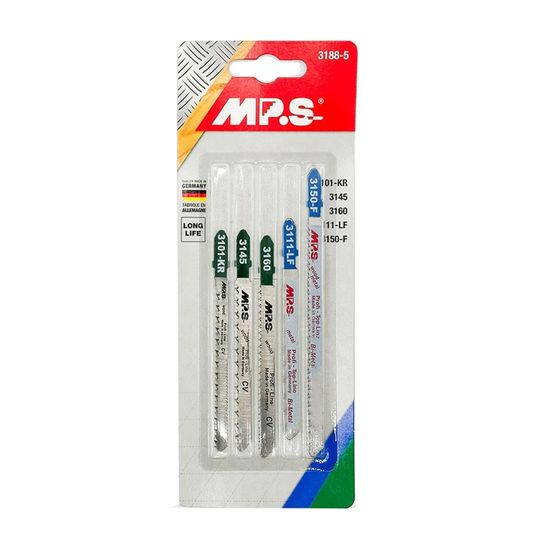 Assortiment de 5 lames de scie sauteuse