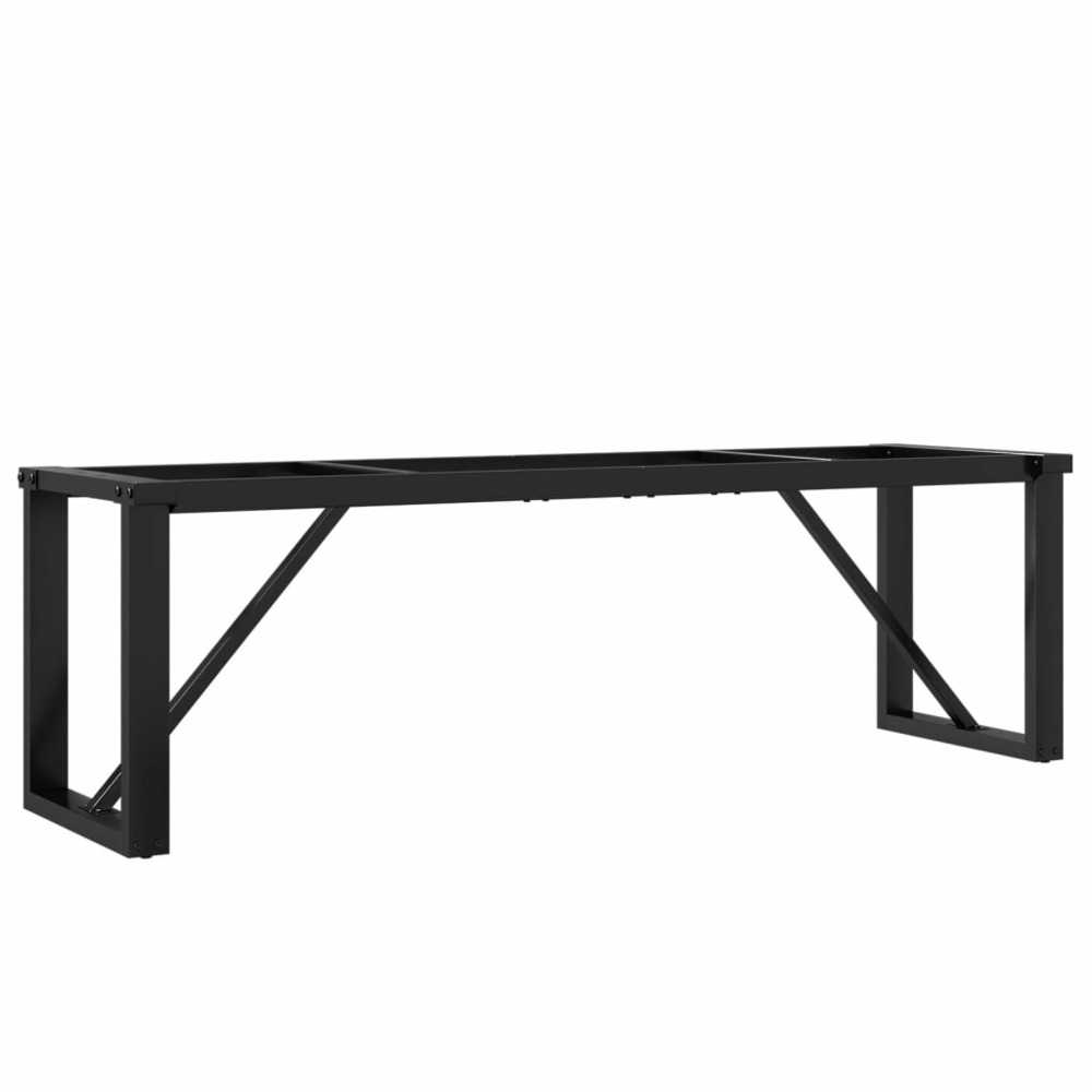 Pieds de table basse cadre en o 140x30x43 cm acier