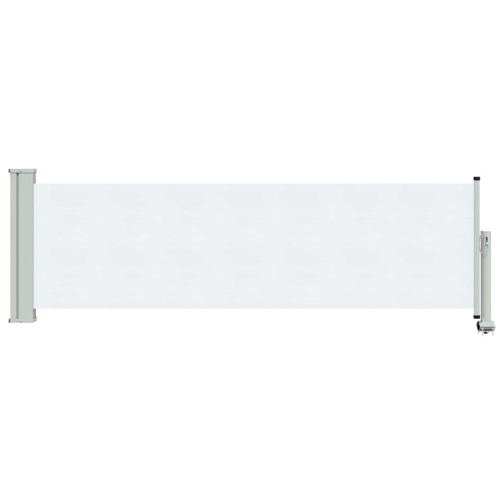 Auvent latéral 100 x 300 cm 100% polyester fer acier