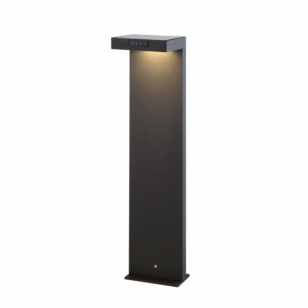 Borne solaire noire en aluminium ala maxi h65cm