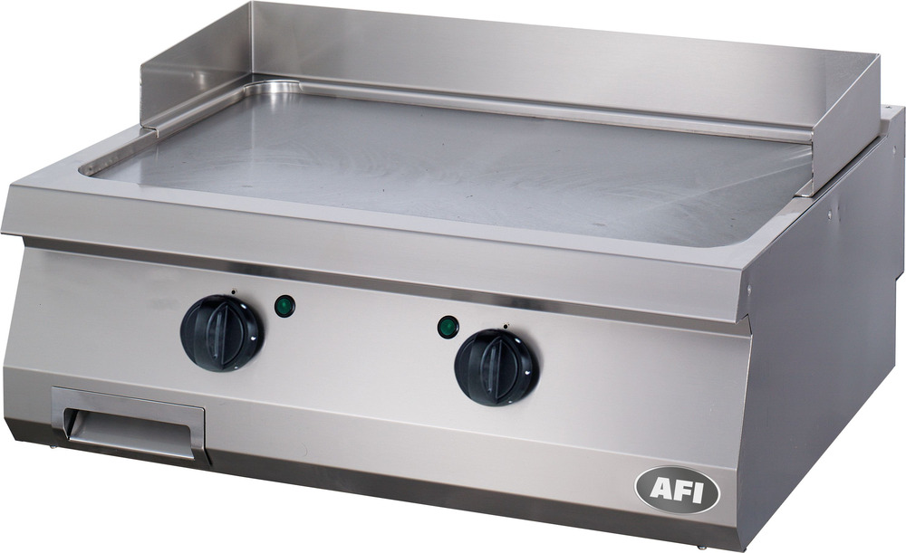 Plaque électrique à poser double - acier carbone ou chrome - série 700 - afi collin lucy