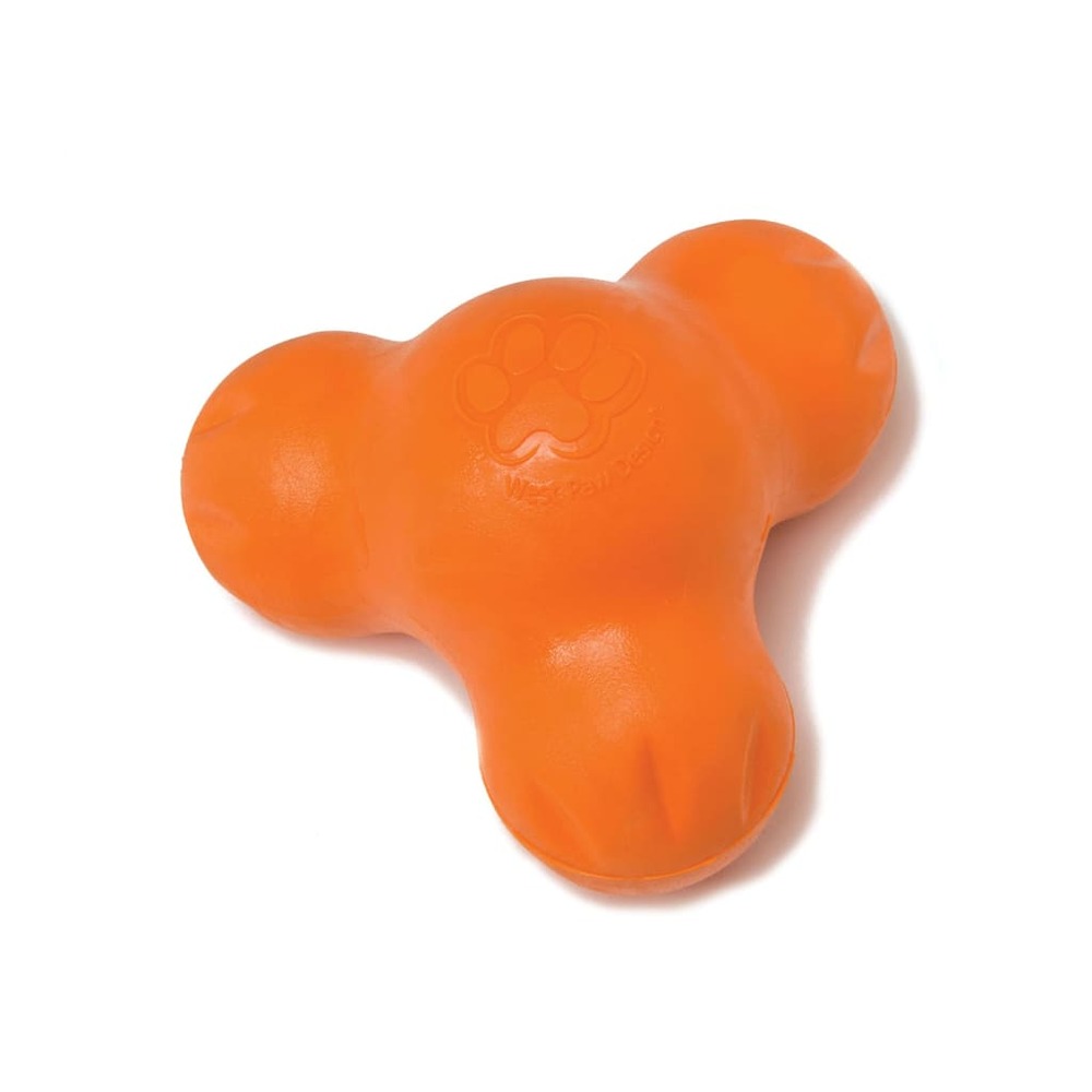 Jouet pour chiens avec zogoflex tux orange mandarine l