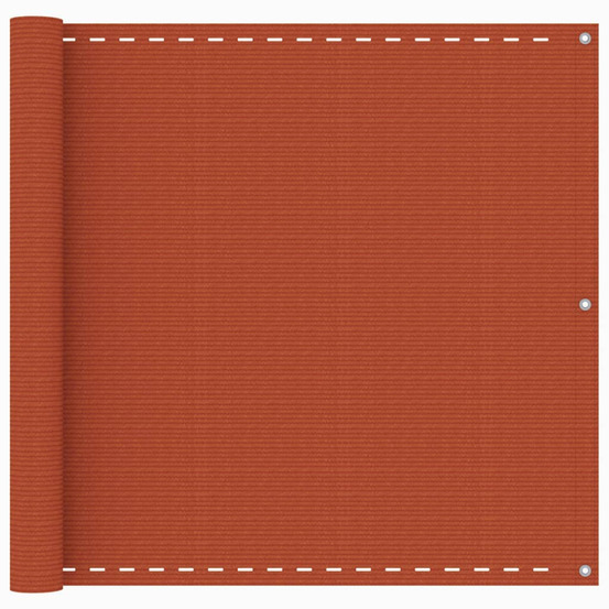 Écran de balcon orange 90x400 cm pehd