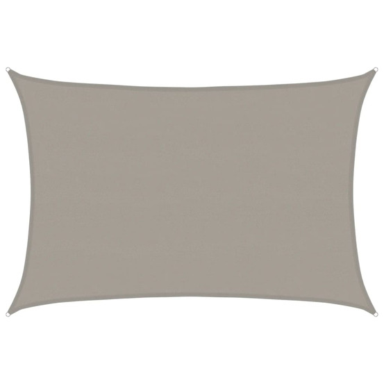 Voile d'ombrage 160 g/m² rectangulaire gris clair 5x6 m pehd