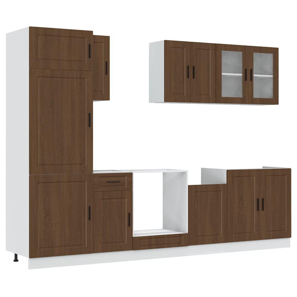 Ensemble d'armoires de cuisine 8 pcs kalmar bois d'ingénierie