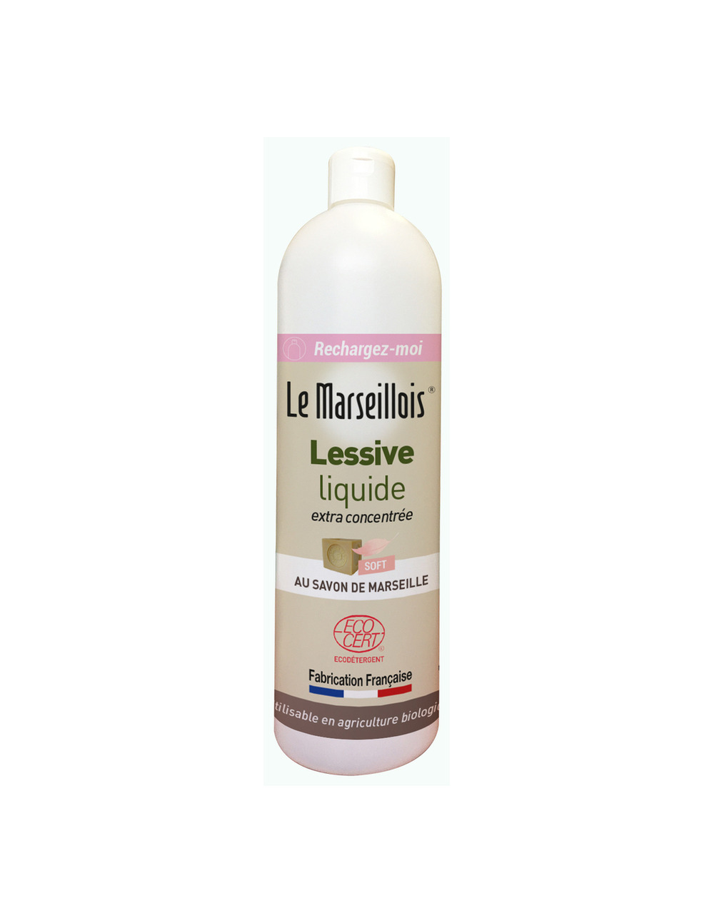 Lessive liquide flacon vide 1l - le marseillois