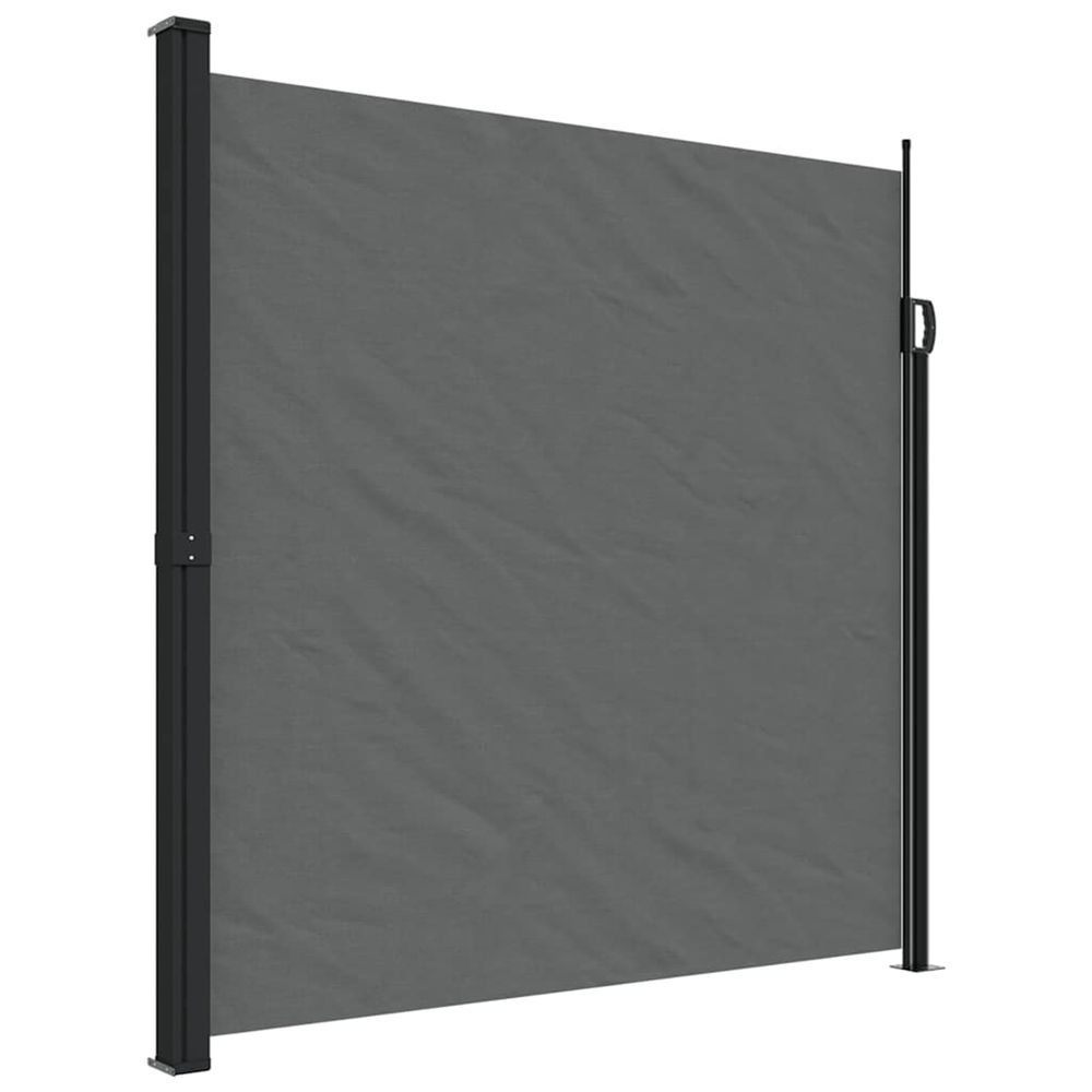 Auvent latéral rétractable anthracite 200x500 cm