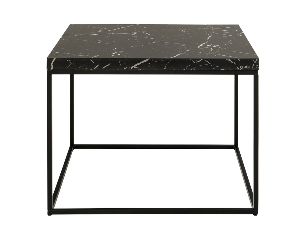Alamosa - table basse - effet marbre noir - 60 cm
