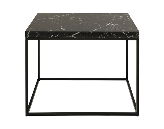 Alamosa - table basse - effet marbre noir - 60 cm