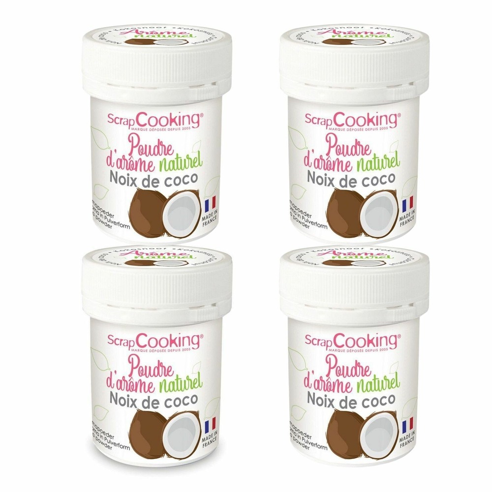 Arôme alimentaire naturel en poudre 60 g - noix de coco