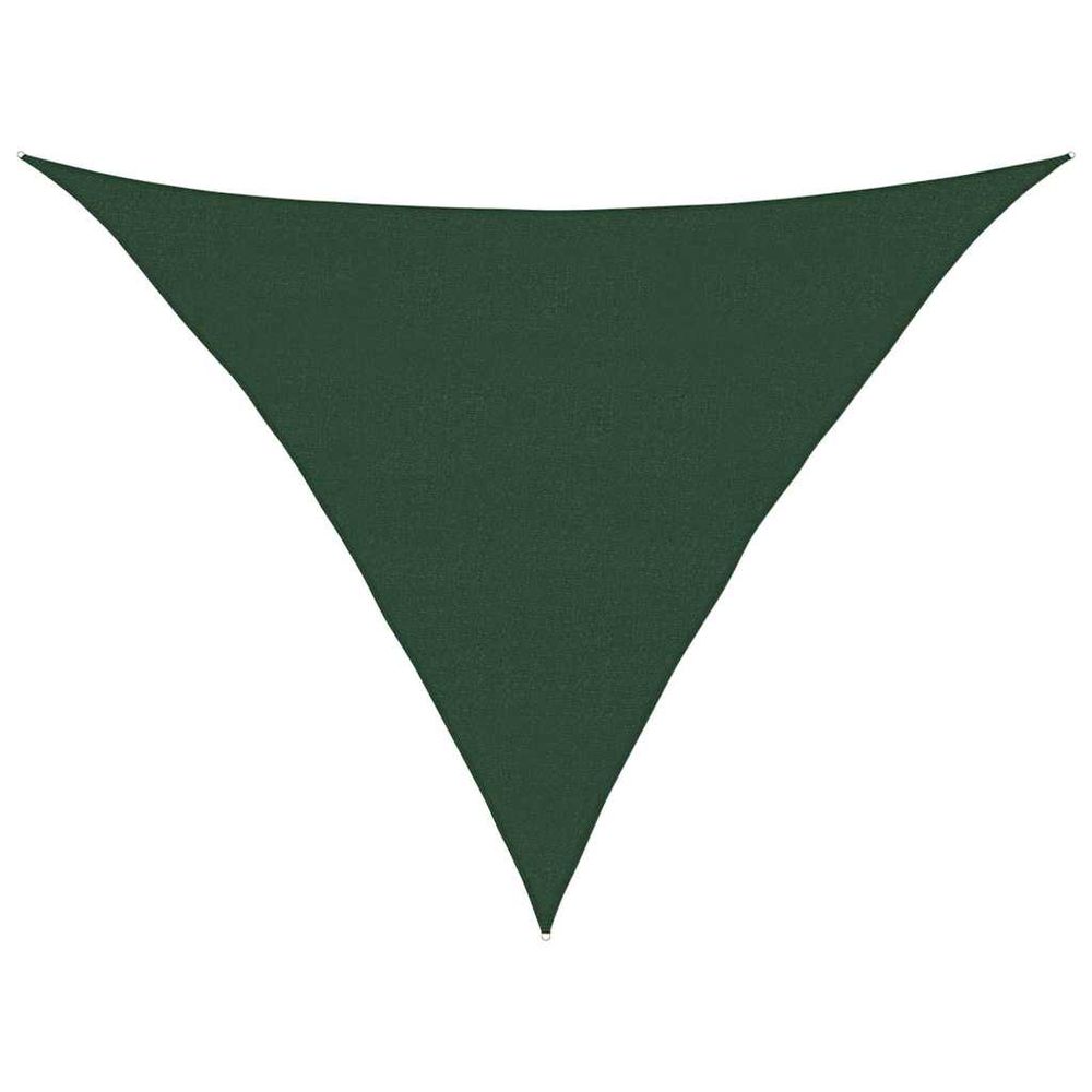 Voile d'ombrage 160 g/m² vert foncé 5x5x6 m pehd