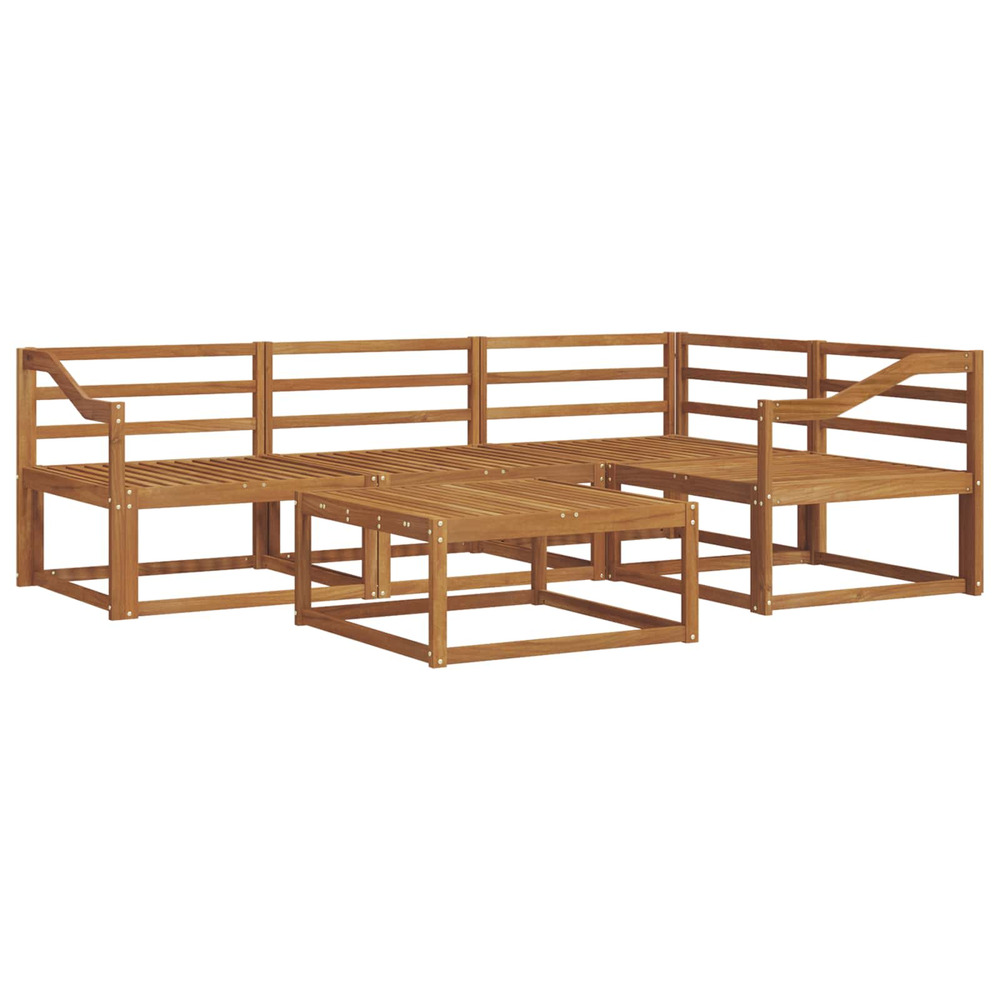 Ensemble de canapés d'extérieur 5 pcs naturel