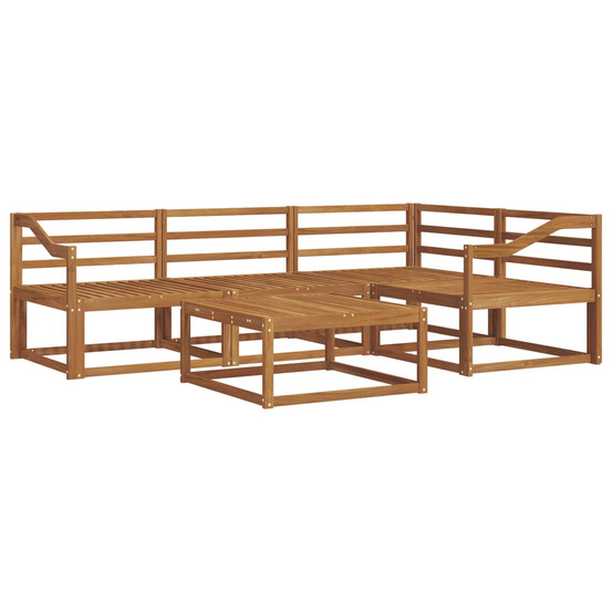 Ensemble de canapés d'extérieur 5 pcs naturel