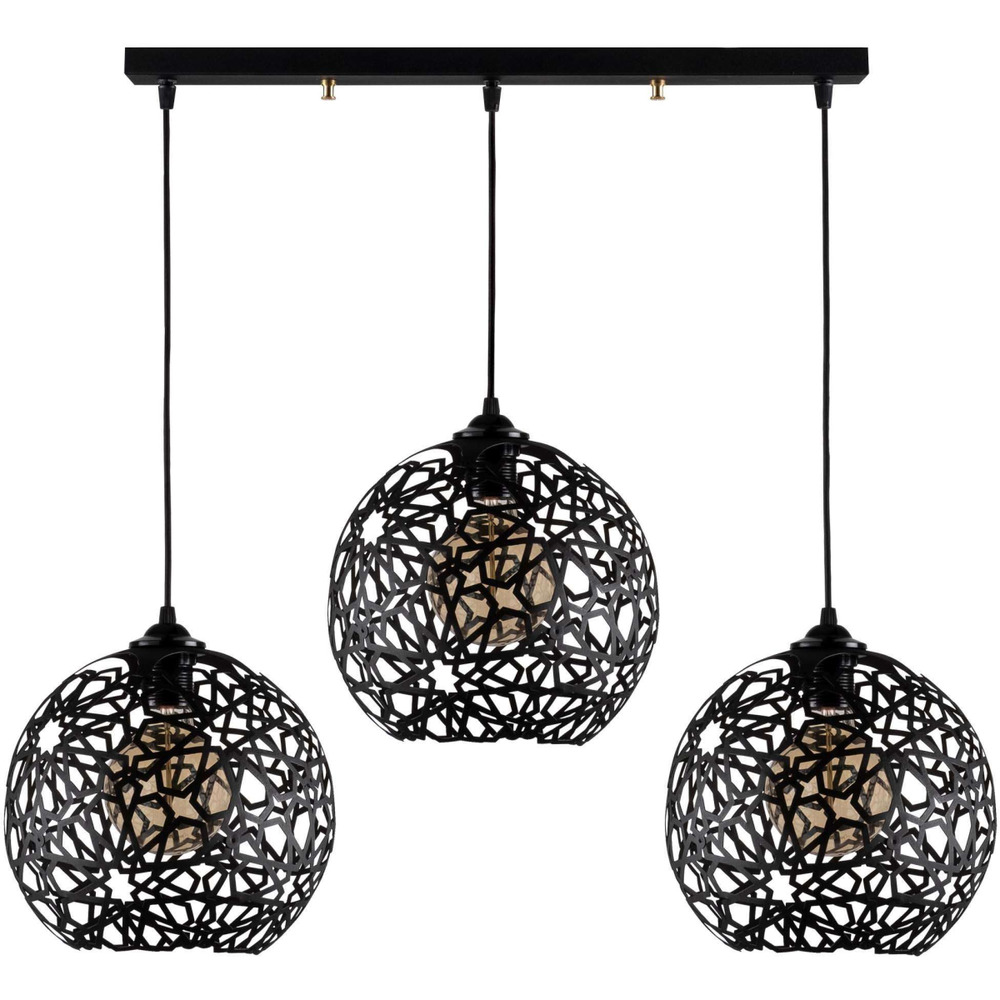 Suspenson en métal fellini 3 abat-jour