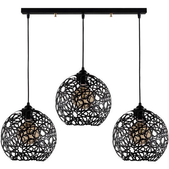 Suspenson en métal fellini 3 abat-jour