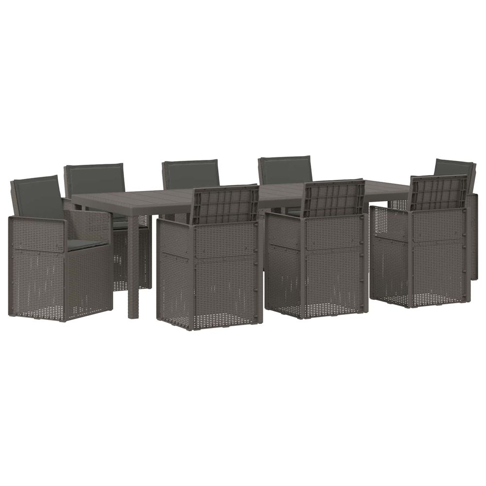 Ensemble de salle à manger pour jardin 9 pc pp