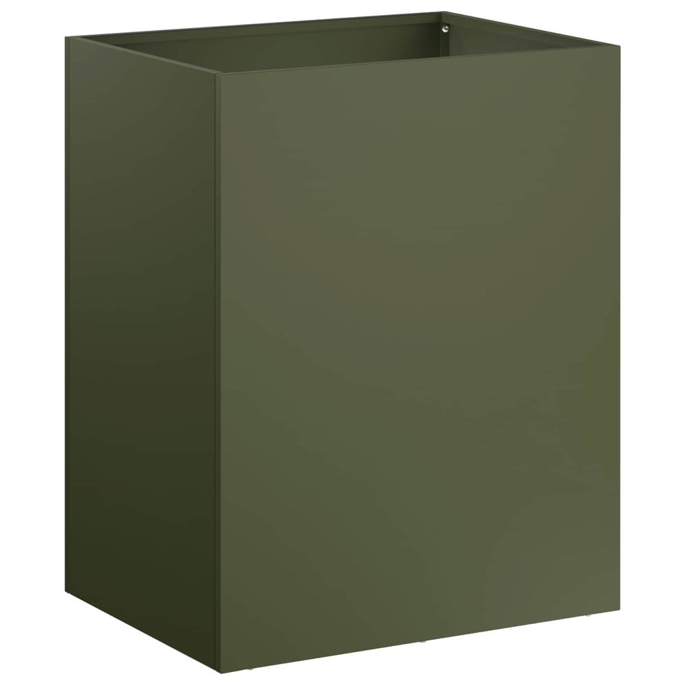 Cache-pot de jardin vert olive 40 x 30 x 40 cm
