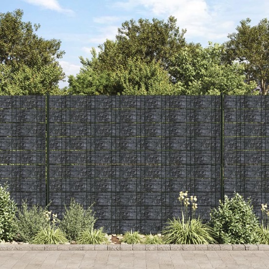 Écran d'intimité de jardin pvc 70x0,19 m gris