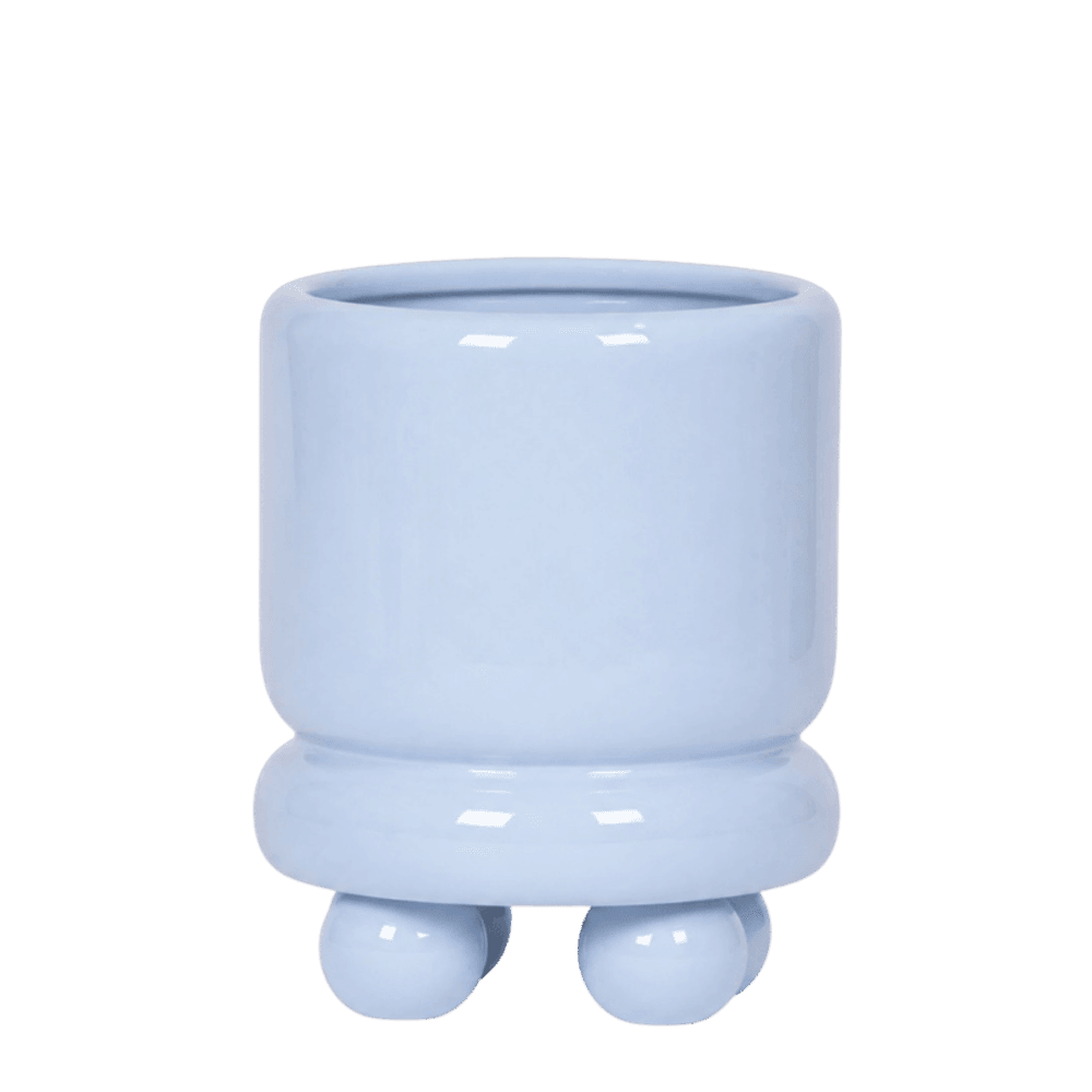 Cache-pot dotty bleu clair - ø9 cm x h12 cm