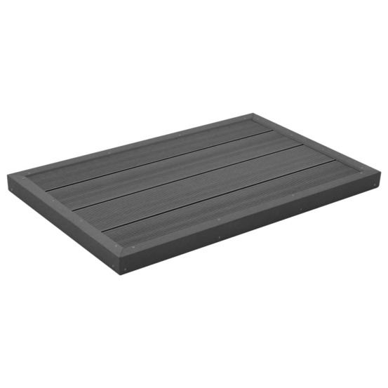 Élément de plancher pour douche solaire/échelle de piscine wpc