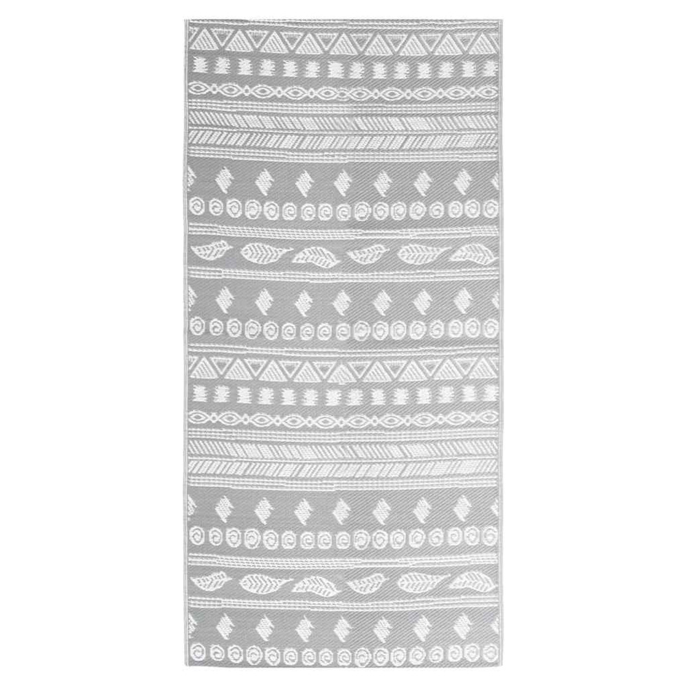 Tapis d'extérieur arakil gris 80x150 cm pp