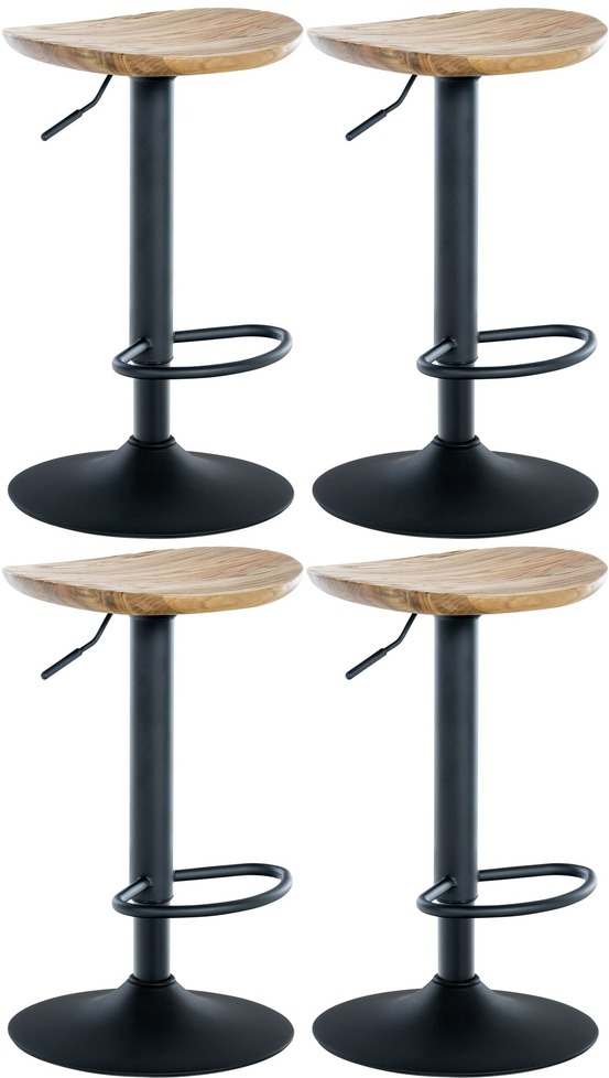 Lot de 4 tabourets de bar skelde