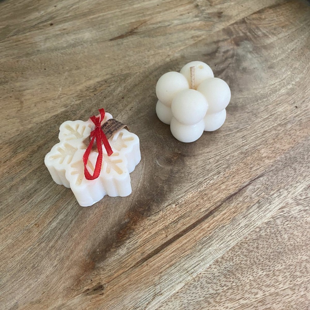 Petites bougies artisanales - lot de 2