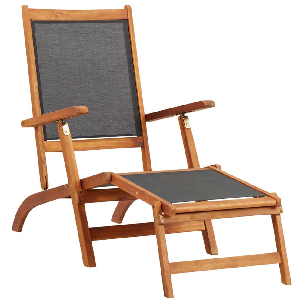 VIDAXL CHAISE LONGUE BOIS 3-(917163)