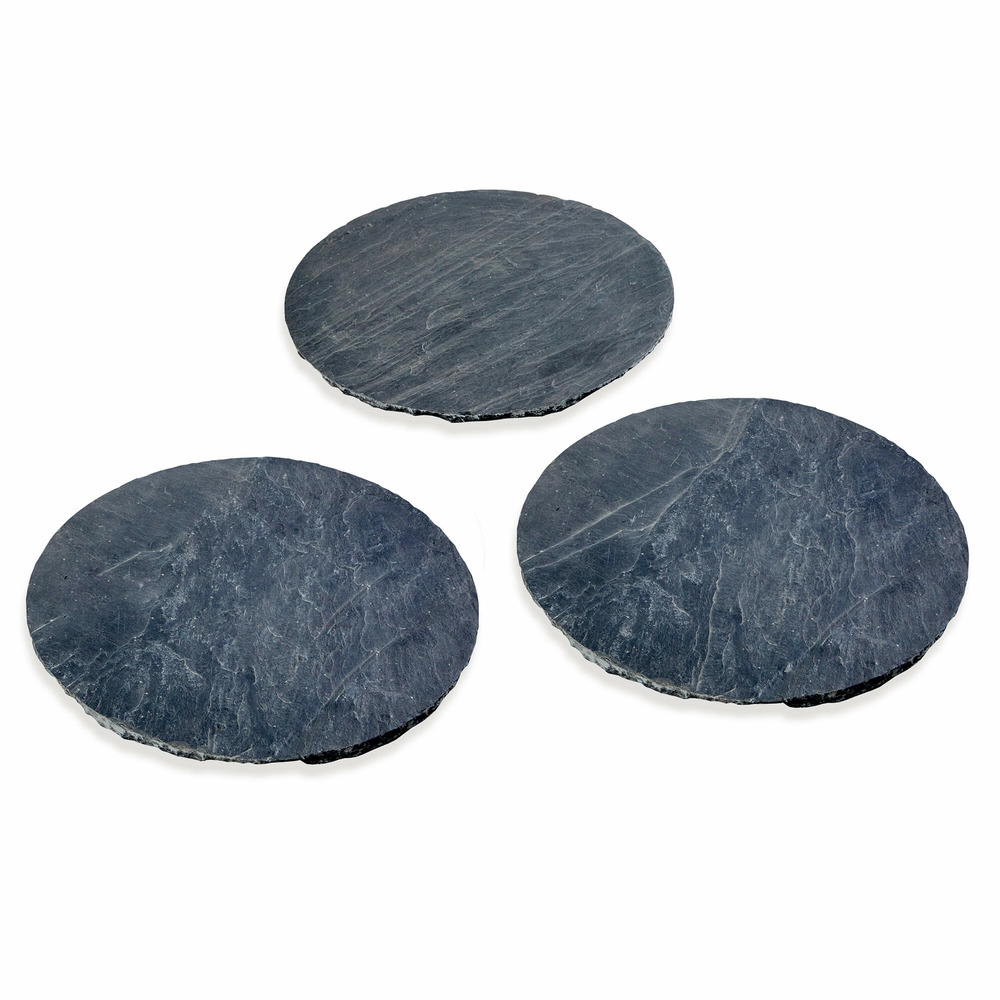 Pas japonais rond ardoise diamètre 40 cm ep. ±2-3 cm (lot de 15)