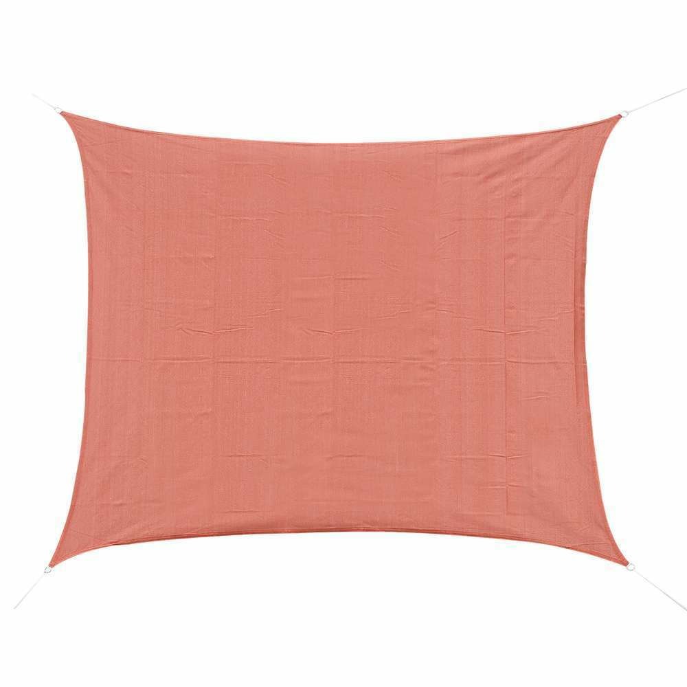Voile d'ombrage rectangulaire brique terracotta - 400x600cm