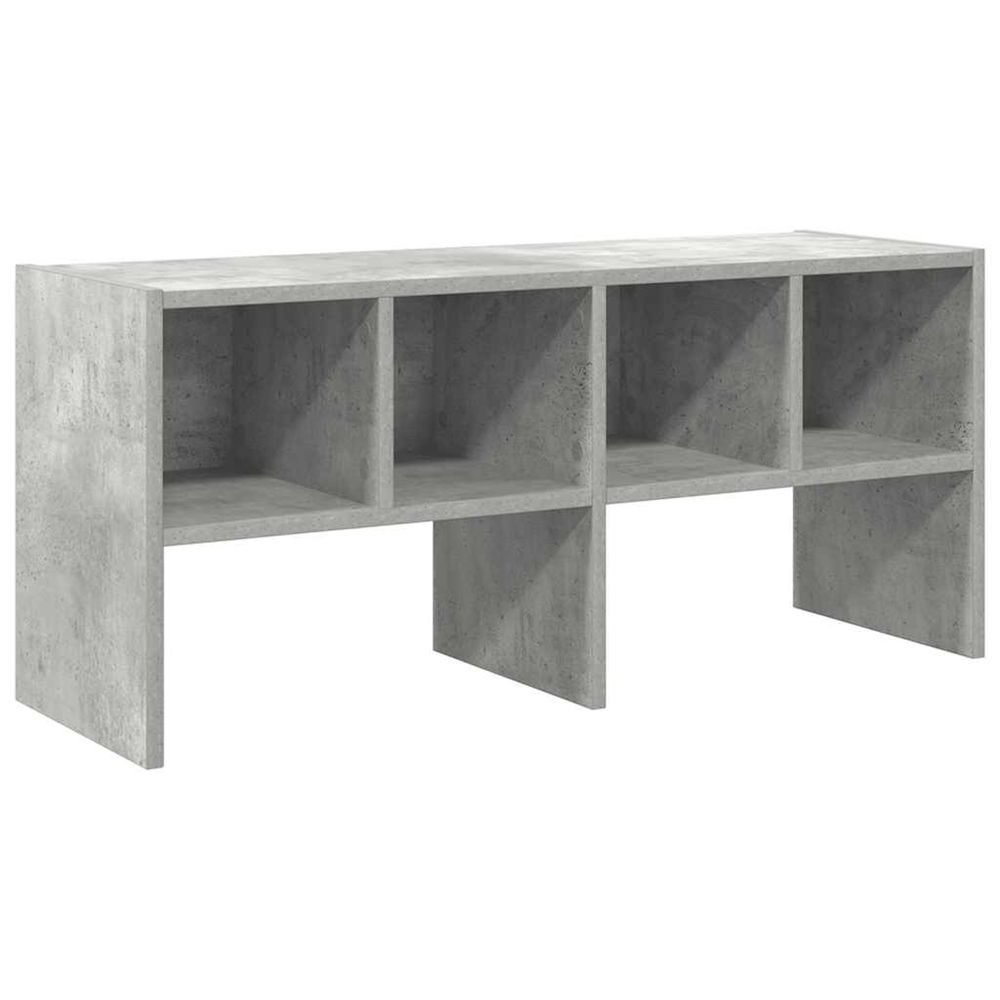 Étagère à chaussures empilable gris béton 89,5x30x40 cm