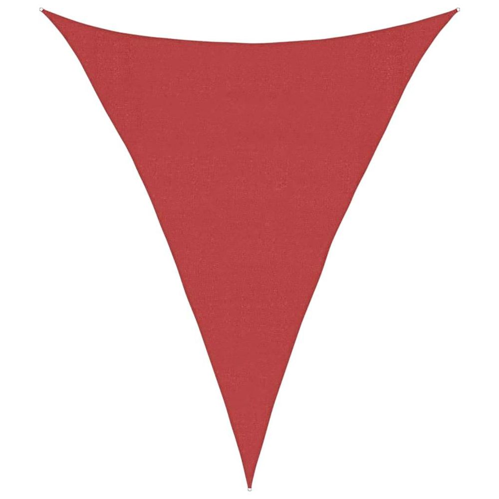 Voile d'ombrage 160 g/m² rouge 3x4x4 m pehd