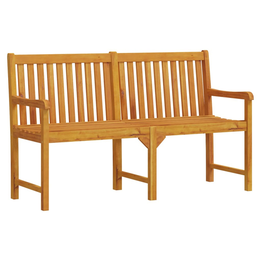 Banc de jardin 150 cm bois solide d'acacia