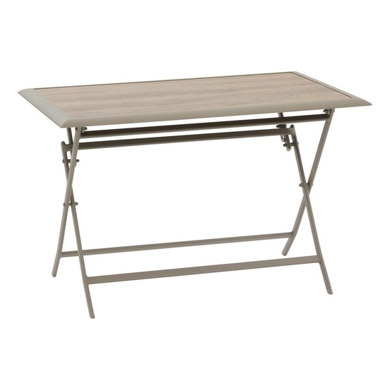 Table de jardin 4 places azua pliable café 110x71cm