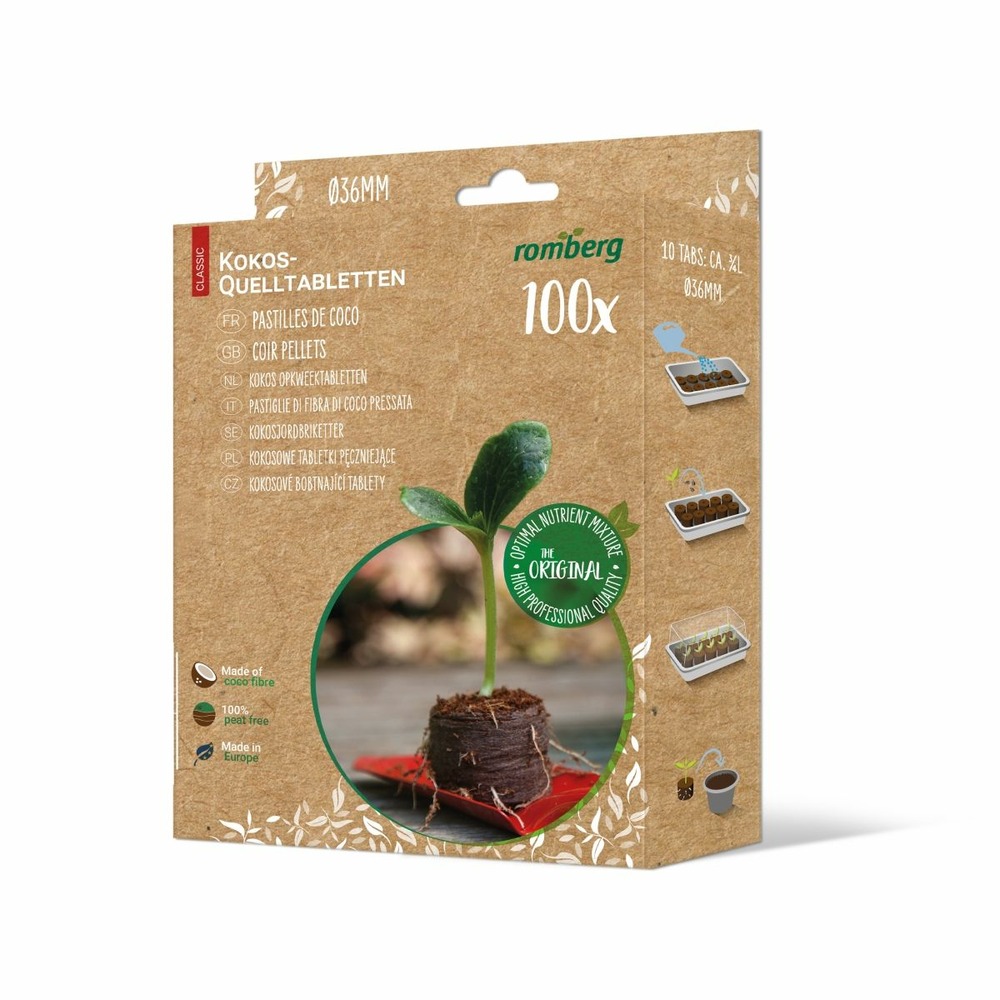 Blister de 100 pastilles coco ø3,6cm