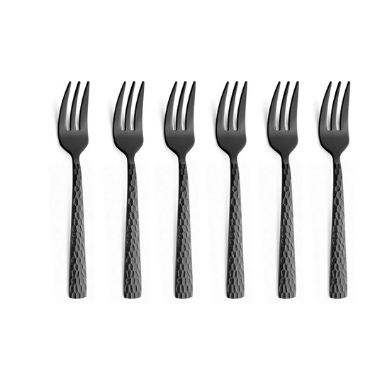 Felicity - service à gâteaux noir mat