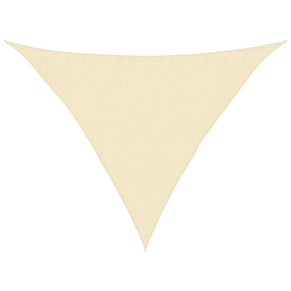 Voile d'ombrage 160 g/m² crème 3,5x3,5x4,9 m pehd