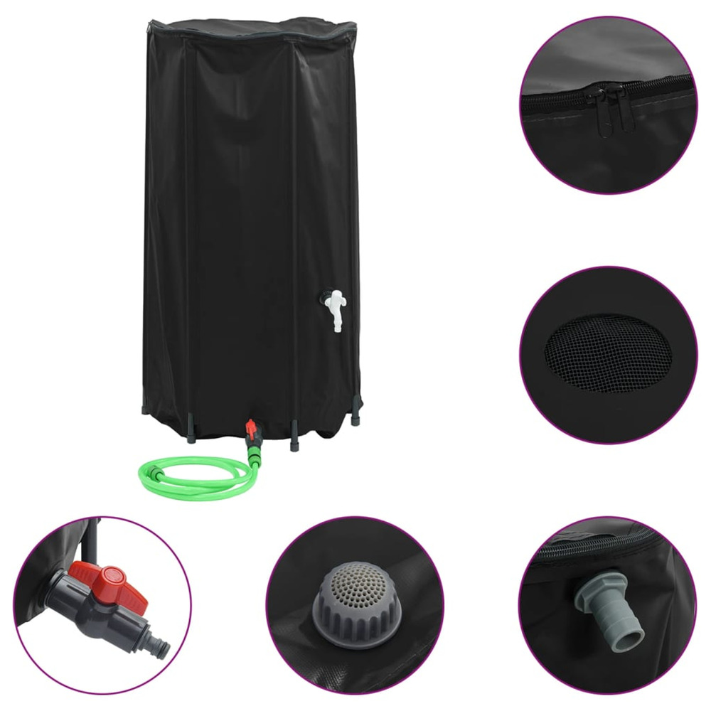 Réservoir d'eau avec robinet pliable 100 l pvc