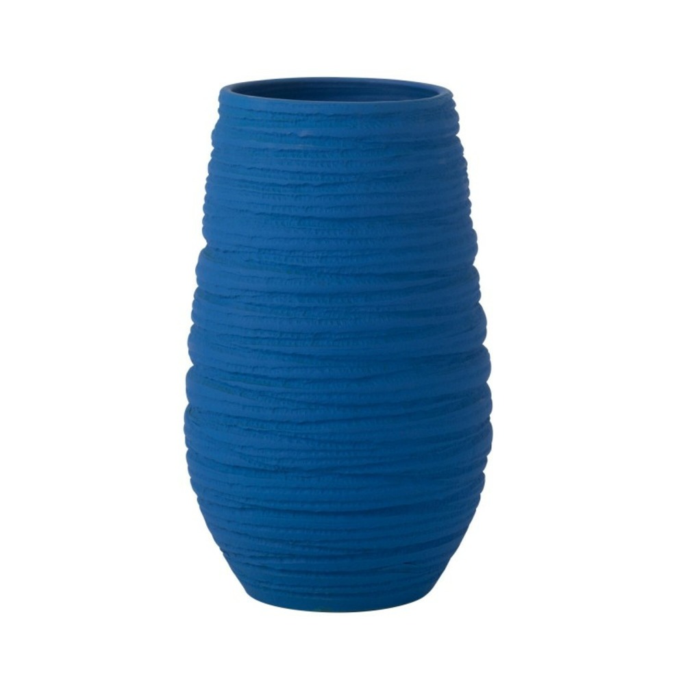 Cache-pot en céramique bleu 22x19x40 cm